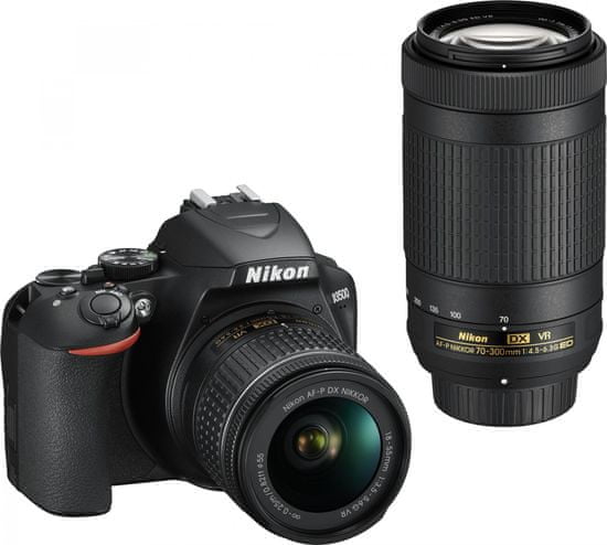 Nikon D3500 + 18-55 AF-P DX VR + 70-300 AF-P DX ED VR (VBA550K005)