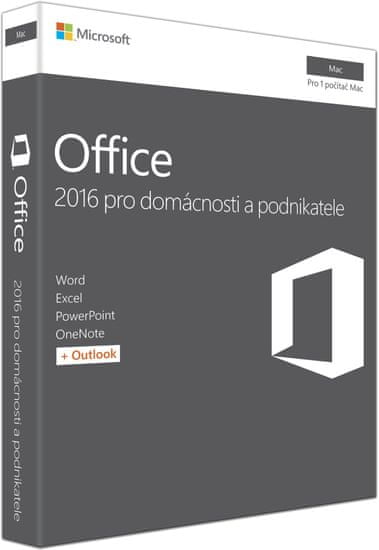 Microsoft Office Mac 2016 pre domácnosti a podnikateľov ENG (W6F-00952)