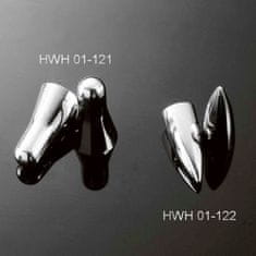 Highway-Hawk čiapočky na ventilky ACORN (kužeľ), 16", chróm (2ks)