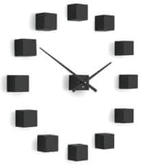 Future Time Dizajnové nástenné nalepovacie hodiny FT3000BK Cubic black