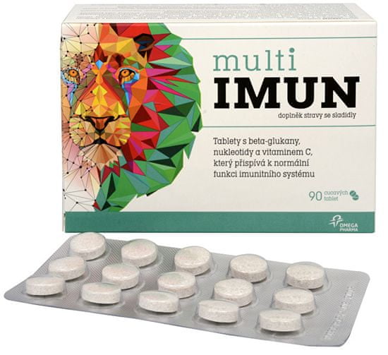 Omega Pharma MultiIMUN cmúľavé tablety s grepovou príchuťou