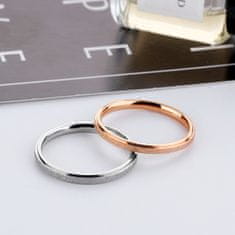 Troli Bronzový oceľový trblietavý prsteň (Obvod 49 mm)