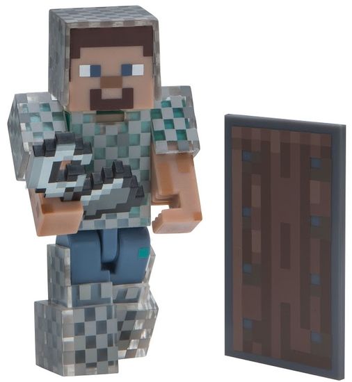 TM Toys Minecraft - figúrka Steve v reťazovej zbroji