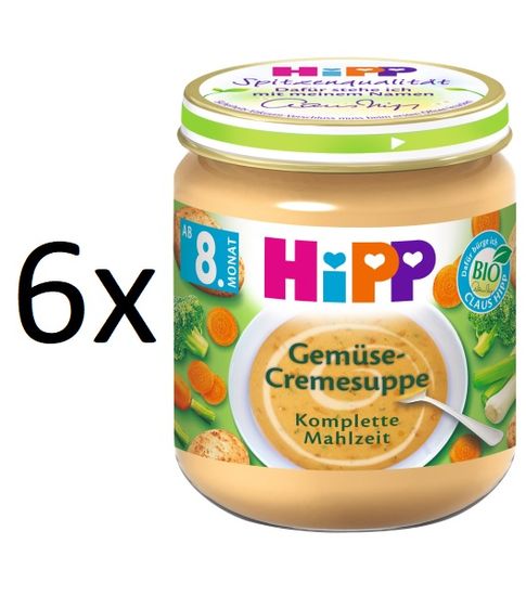 HiPP BIO Krémová polévka zeleninová 6x200g