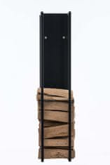 BHM Germany Stojan na drevo Gnister, 80 cm, matná čierna