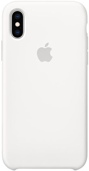 Apple silikonový kryt na iPhone XS, biela MRW82ZM/A