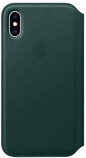 Apple kožené puzdro Folio na iPhone XS, píniovo zelená MRWY2ZM/A