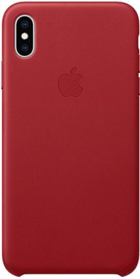 Apple kožený kryt na iPhone Xs Max (PRODUCT)RED, červená MRWQ2ZM/A