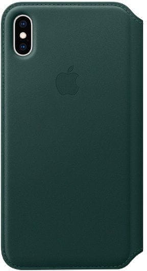 Apple kožené puzdro Folio na iPhone XS Max, piniovo zelená MRX42ZM/A