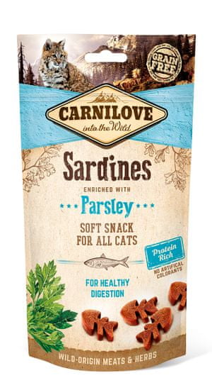 Carnilove Cat Semi Moist Snack Sardine enriched with Parsley 3x50g
