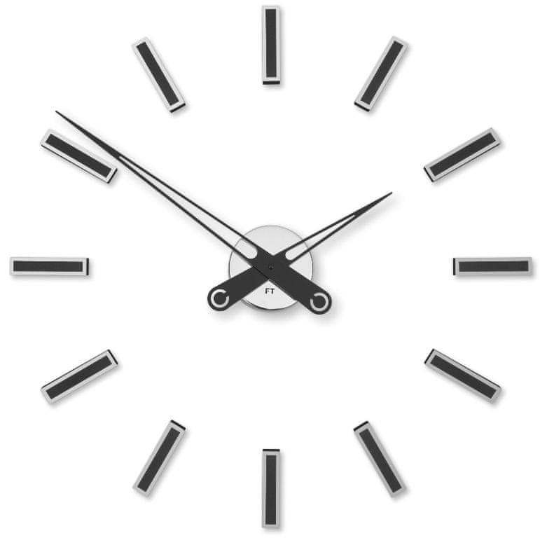 Future Time Dizajnové nalepovacie hodiny FT9600BK čierna - rozbalené