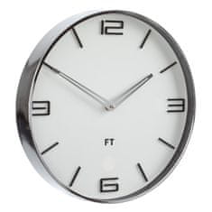 Dizajnové nástenné hodiny FT3010WH Flat white 30cm