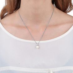 Morellato Strieborný náhrdelník Perla SANH02 (retiazka, prívesok)