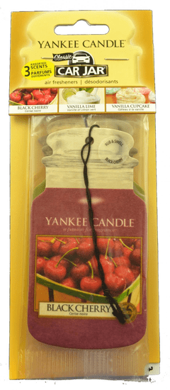 Yankee Candle Papierová visačka 3 ks - Black Cherry, Vanilla Lime, Vanilla Cupcake