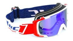 S-Line S-line SRUB MX LUC1-TEAM motokrosové okuliare biele/červené/modré