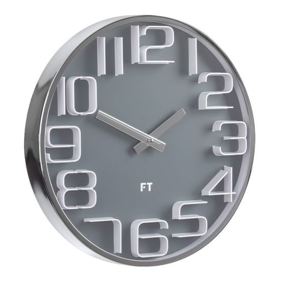 Future Time Dizajnové nástenné hodiny Numbers 30 cm