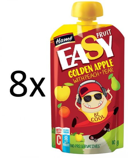 Hamé 8x Easy Fruit GA broskyňa + hruška - 110g