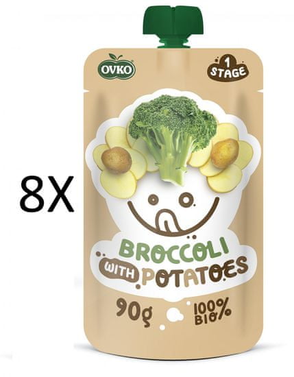 OVKO 8x BIO Brokolica + Zemiaky PO - 90 g