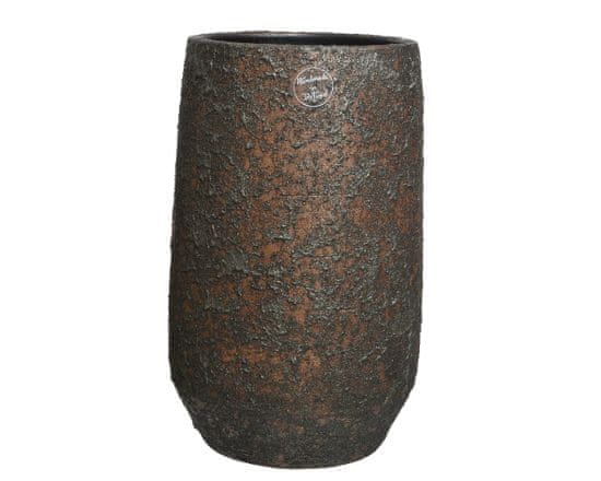 Kaemingk Váza keramická, 2 assort, 19x30cm, hnedá, ručne vyrobená
