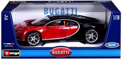 BBurago Bugatti Chiron 1:18 - červené