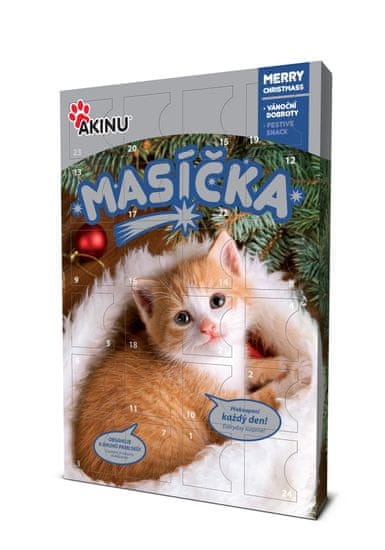 Akinu adventný kalendár pre mačky MÄSKO 240g