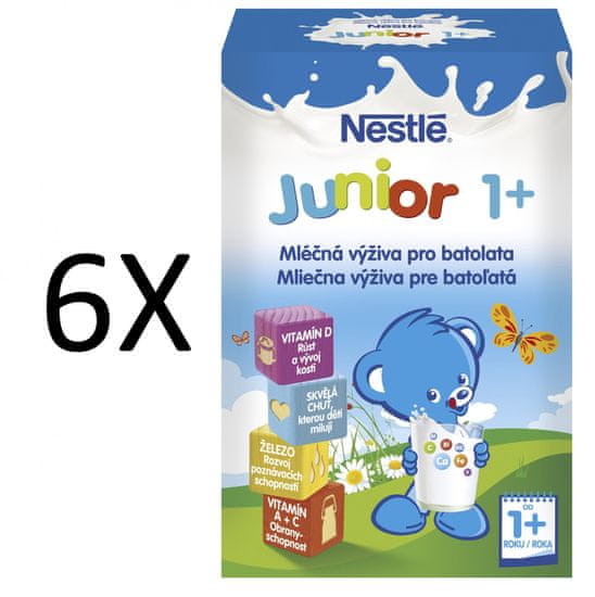 Nestlé mlieko Junior Doremi 1+ 6x700g (+1 ZADARMO)