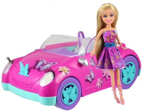 Alltoys Motýlia bábika Sparkle Girlz so štýlovým autom