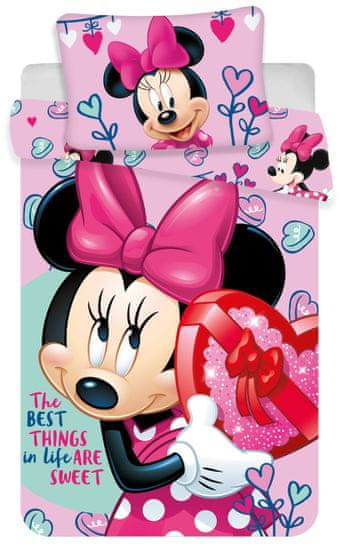 Jerry Fabrics Posteľná súprava Minnie baby "pink"