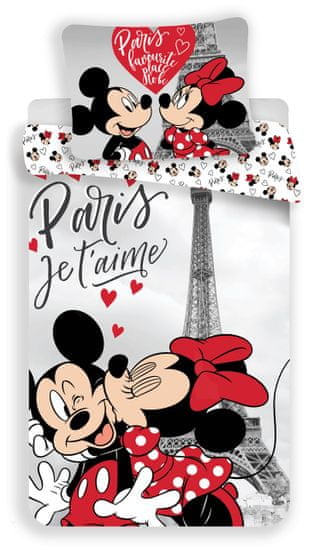 Jerry Fabrics Povlečení Mickey Minnie in Paris Eiffel tower