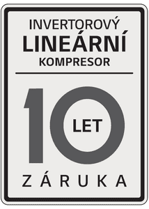 10ročná záruka na lineárny kompresor