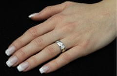 Silvego Snubný oceľový prsteň pre ženy PARIS RRC2048-Z (Obvod 50 mm)