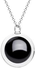 Preciosa Unikátny strieborný náhrdelník Singularis Hematit 6116 48 (retiazka, prívesok)
