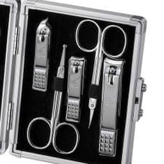 Three Seven Manikúrny set kufrík Silver - 11 nástrojov
