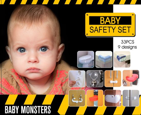 Baby Monsters Safety set Bezpečnostní sada 33 ks