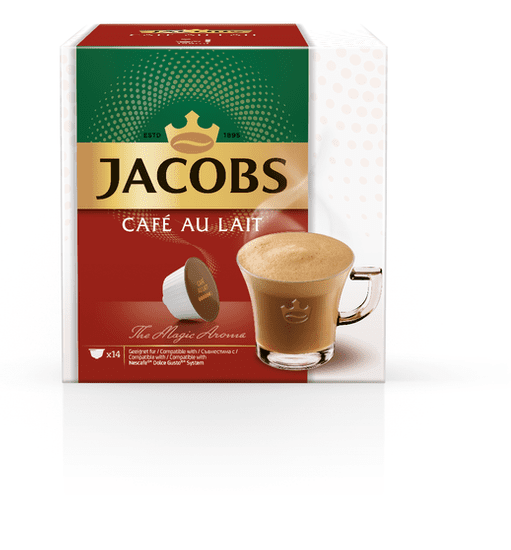 Jacobs Kartón 3 x kapsuly 14 ks Café Au Lait