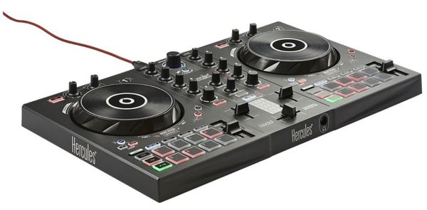DJ kontrolér Hercules MP DJControl Inpulse 300 možnosť výučby 8 padov 8 režimov