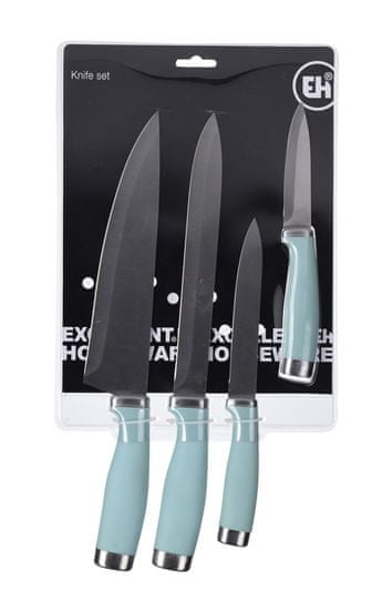 Koopman Sada nerezových nožov 4 ks, modrá