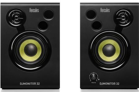 Reproduktory Hercules DJMonitor 32 dvojité basové vetranie 3-palcový basový reproduktor stereo efekt