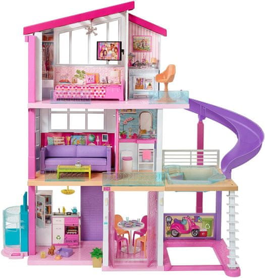 Mattel Barbie Dom snov so šmýkačkou
