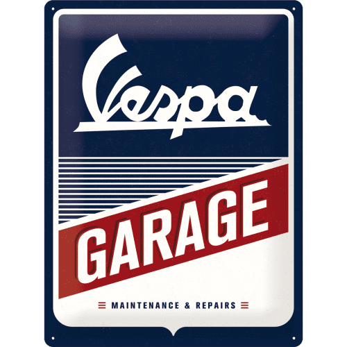Postershop Plechová tabuľa: Vespa Garage
