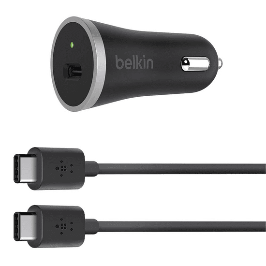 Belkin USB-C nabíječka do auta 15W 3A/5V, černá F7U005bt04-BLK
