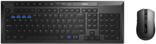 Rapoo 8200M, set klávesnice a myši