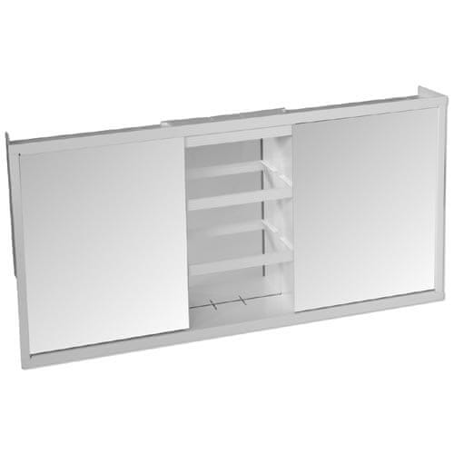 M.A.T Group Kúpeľňová skrinka trojdielna 73 x 36,5 x 10 cm biela