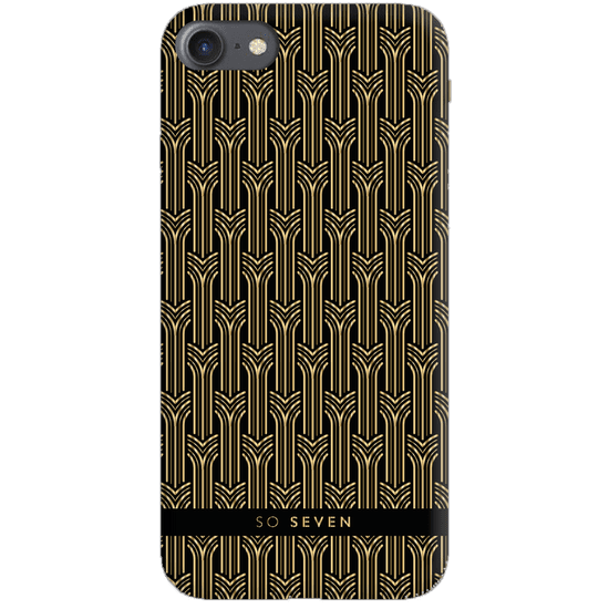 SO SEVEN Paris Case Arches Black/Gold Kryt pro iPhone 6/6S/7/8/SE 2020 SSBKC0044