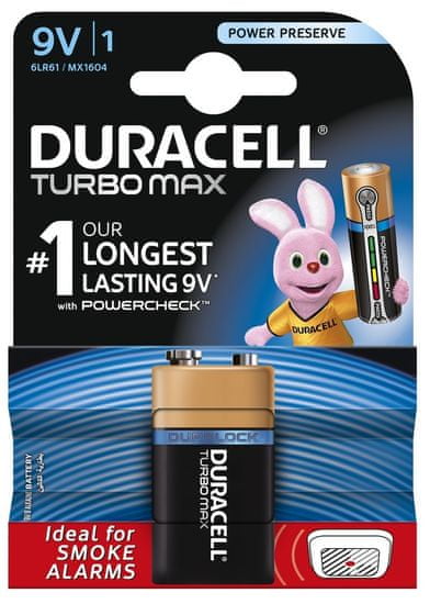 Duracell Turbo Max elem 9V 1CT