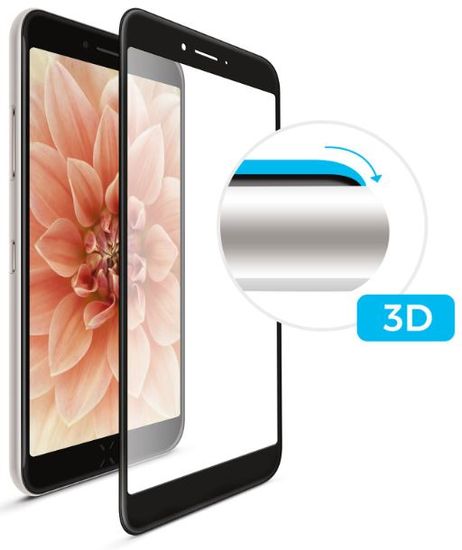FIXED Ochranné tvrzené sklo 3D Full-Cover pro Samsung Galaxy J6, s lepením přes celý displej, černé FIXG3D-306-BK