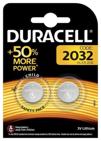 Duracell Lithiová batéria 2032 3V, balenie 2 ks (DL2032/CR2032) 10PP040009