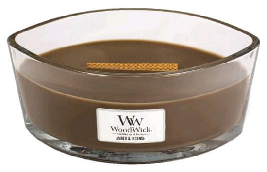 Woodwick Vonná sviečka Ambra a kadidlo 453,6 g