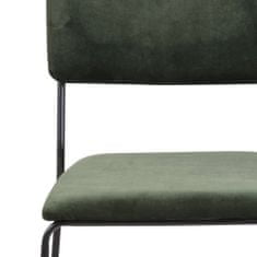 Design Scandinavia Jedálenská stolička Melodi (SET 2ks), zelená