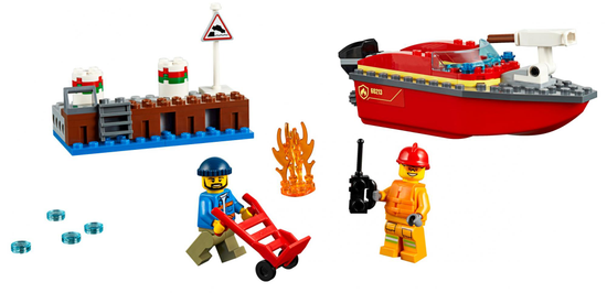 LEGO City 60213 Požiar v prístave